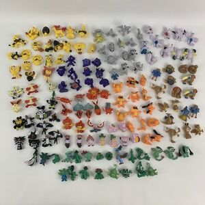 Vintage Pokemon Mini Figures Plastic Micro Gumball Vending Gachapon Lot of 145